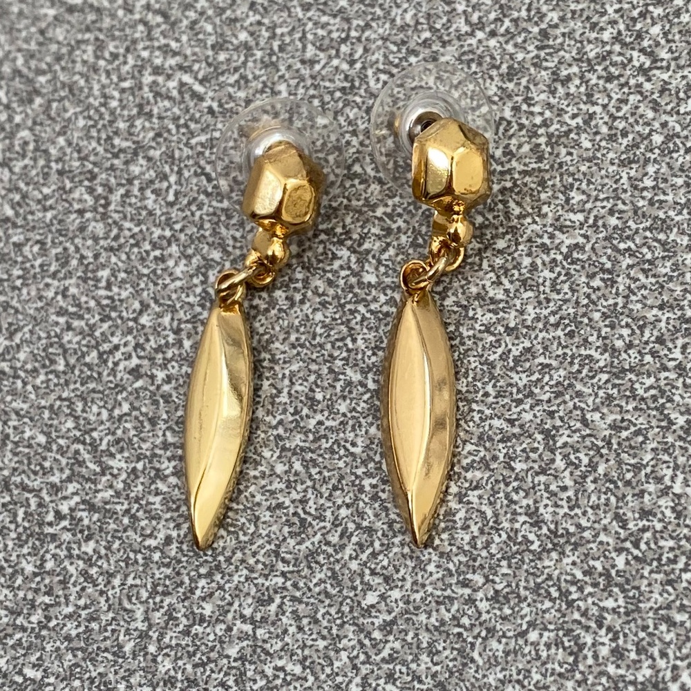 NWOT Baublebar Gold Drop Earrings